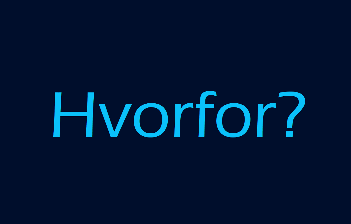 Hvorfor